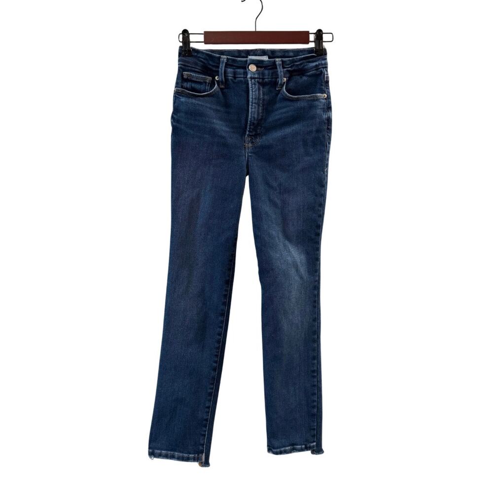 Good American Women’s Good Classic Baby Step Hem Jeans Size 0